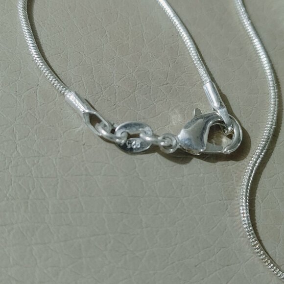 Necklace Earring Set 925 Sterling Silver 18 inch Faux Pearl Cubic Zirconia - Picture 7 of 13